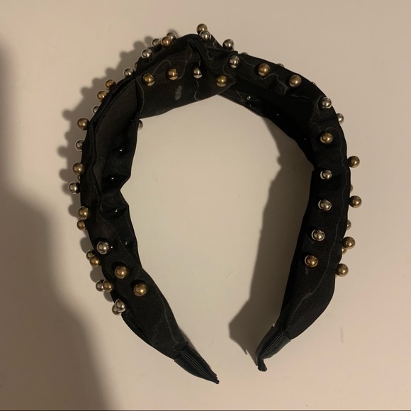 5 for 20 Cherie black & pink knotted bead headbands set of 2 - Picture 3 of 7